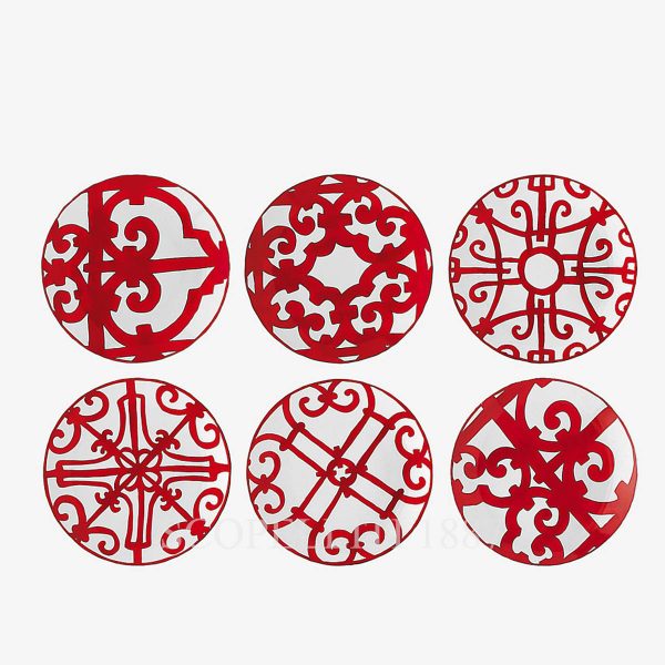 hermes 6 bread & butter plates balcon du guadalquivir