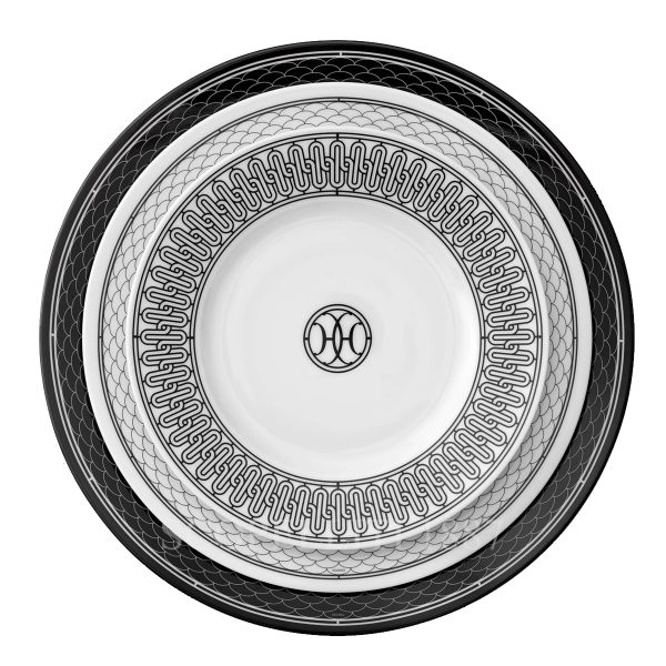 hermes h deco plates