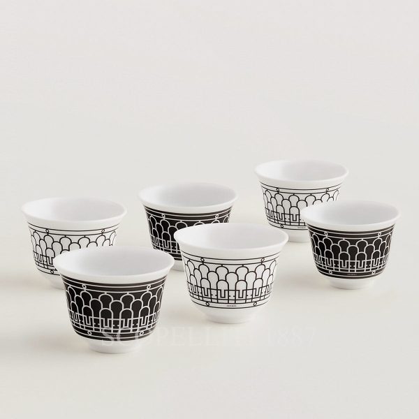 hermes h deco set of 6 cups