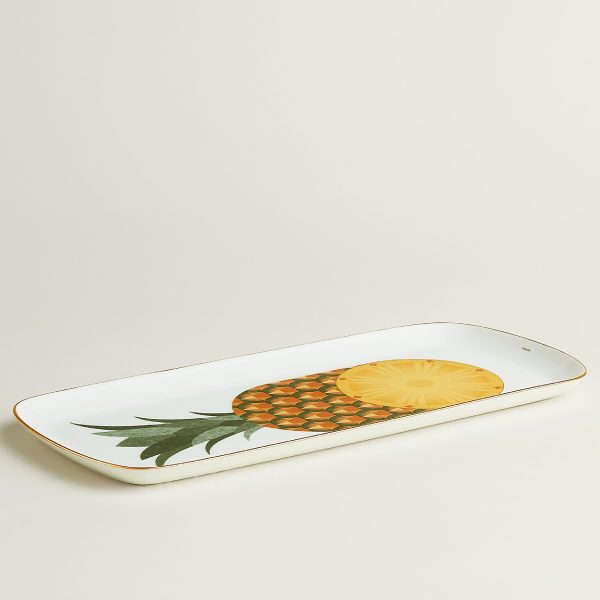 hermes kaorumi cake plate pineapple