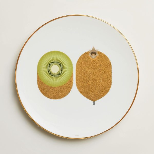 hermes kaorumi dessert plate kiwi