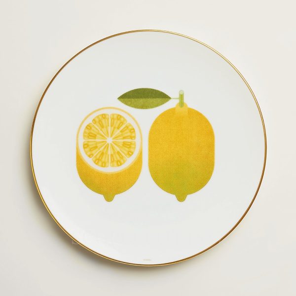 hermes kaorumi dessert plate lemon