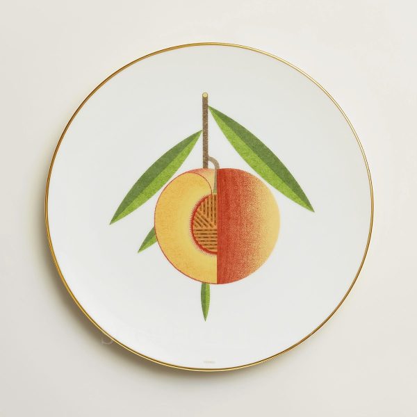 hermes kaorumi dessert plate nectarine