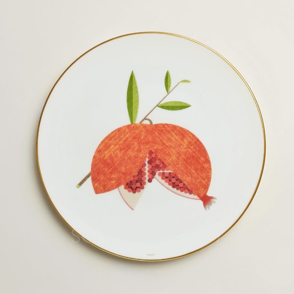 hermes kaorumi dessert plate pomegranate