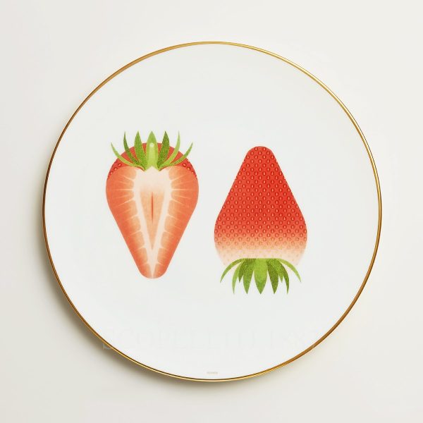 hermes kaorumi dessert plate strawberry