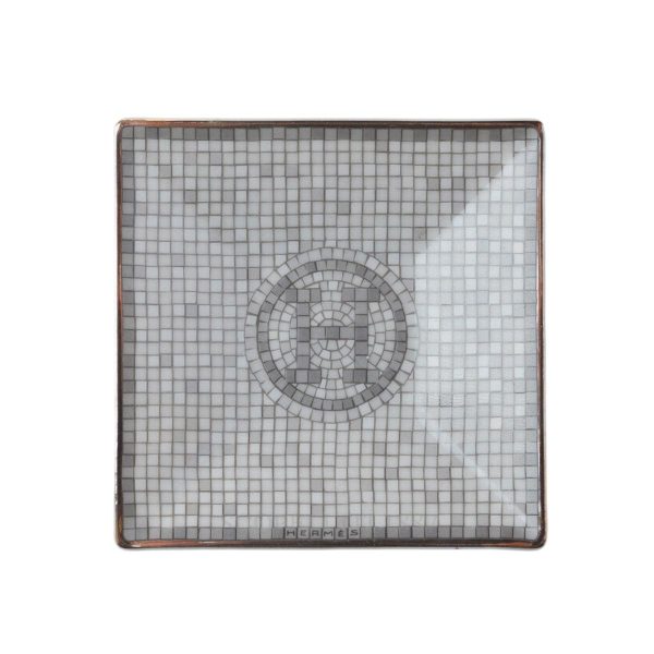 hermès mosaique au 24 platinum square plate n.1