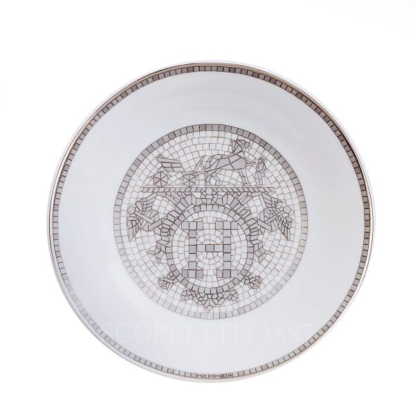hermes mosaique au 24 platinum soy dish