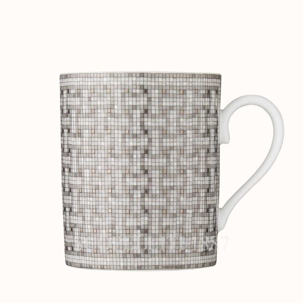 hermès mosaique au 24 platinum mug