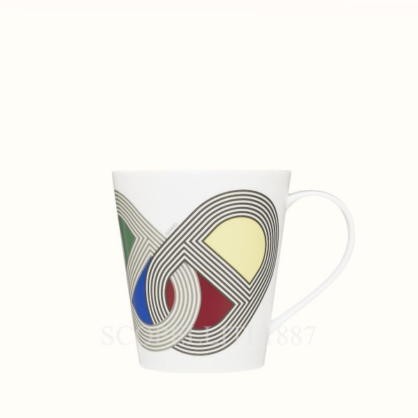 hermes rallye porcelain mug