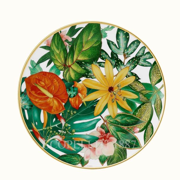 hermes passifolia dessert plate passiflora
