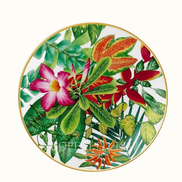 hermes passifolia dessert plate desert rose