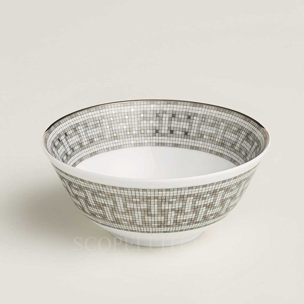 hermès mosaique au 24 platinum rice bowl