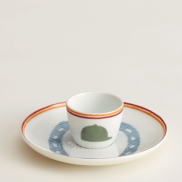 hermes egg cup and saucer saut