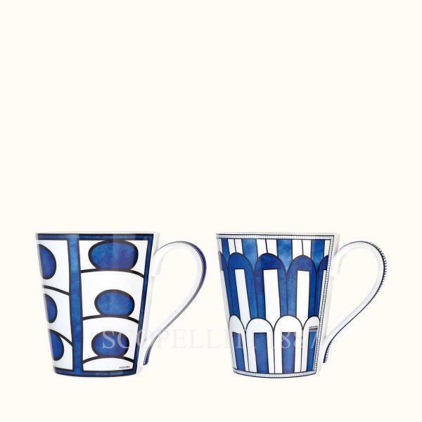 hermès bleus d’ailleurs mugs set of 2