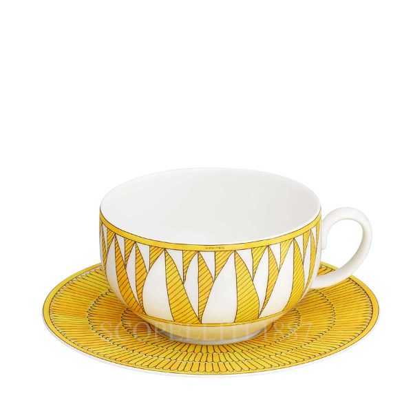 hermès soleil d’hermès breakfast cup & saucer set