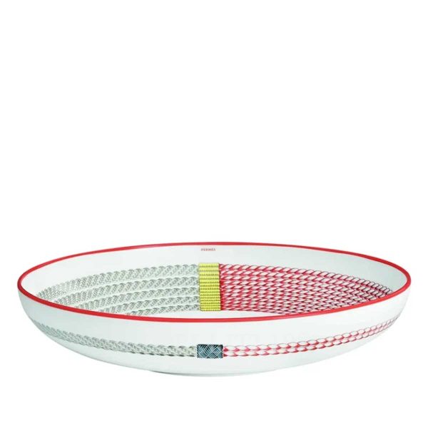 hermes soup plate 21 cm tressage equestres