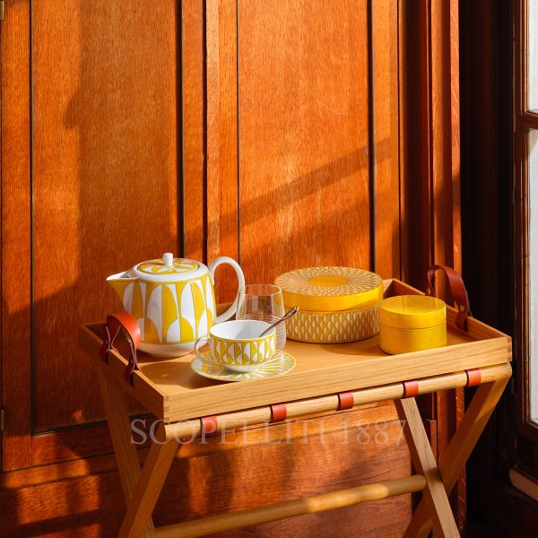 hermes teapot yellow soleil