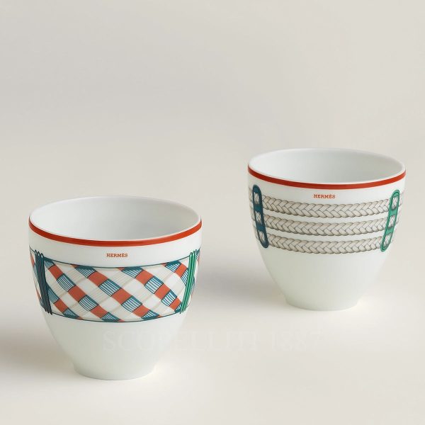 hermes tressages equestres small tumblers set