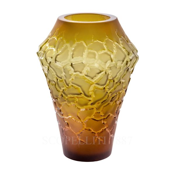 Lalique Caldera Vase Canyon