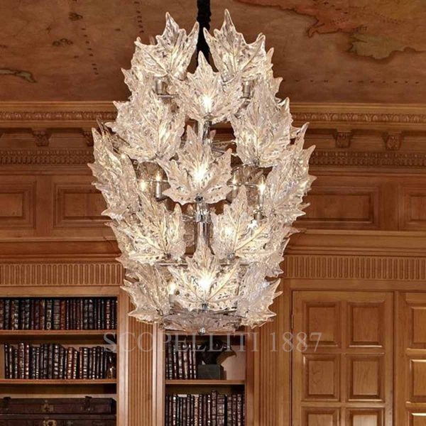 Lalique Champs-Élysées Chandelier Clear 6 Rings light on