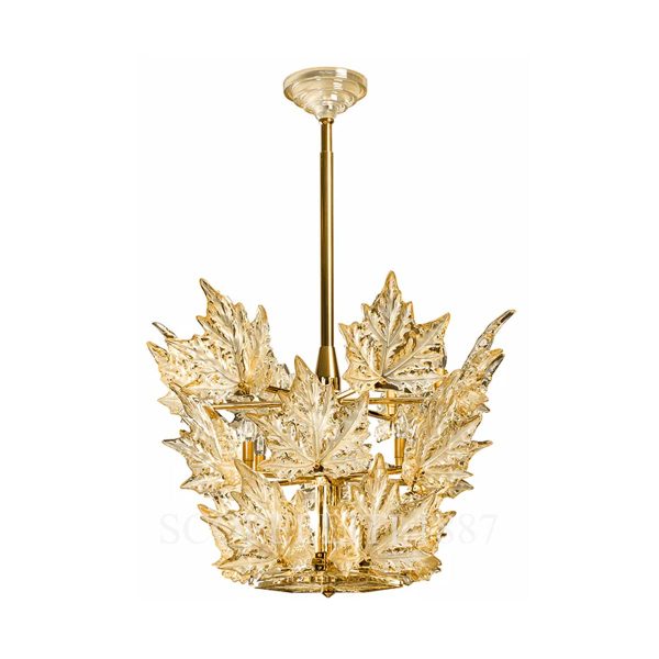 Lalique Champs-Élysées Chandelier Gilded 3 Ring