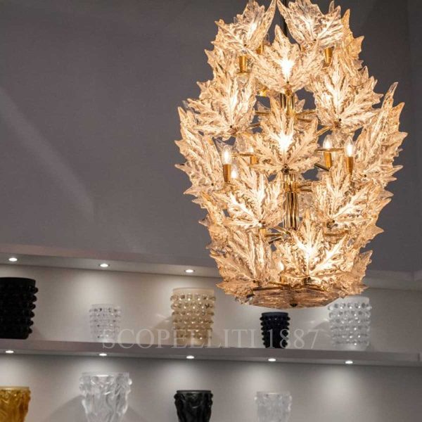 Lalique Champs-Élysées Chandelier Gold 6 Rings Photo