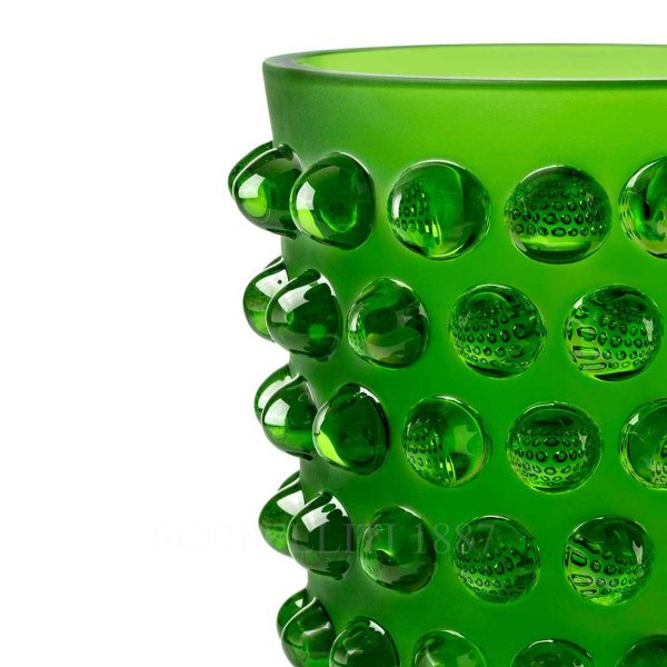 lalique green amazon mossi vase details