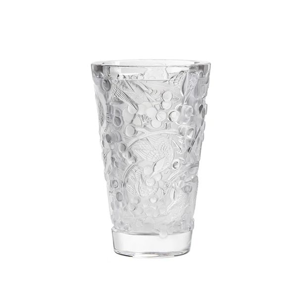 lalique merles et raisins medium vase