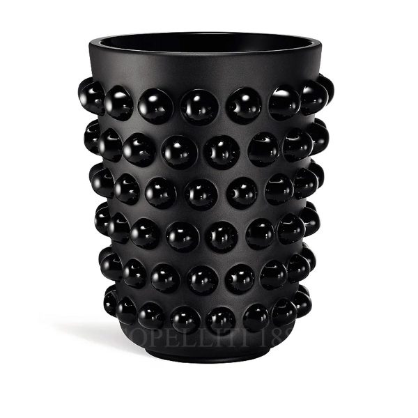 lalique mossi xxl vase black