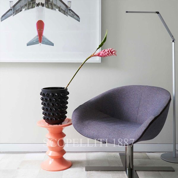 lalique black crystal mossi xxl vase