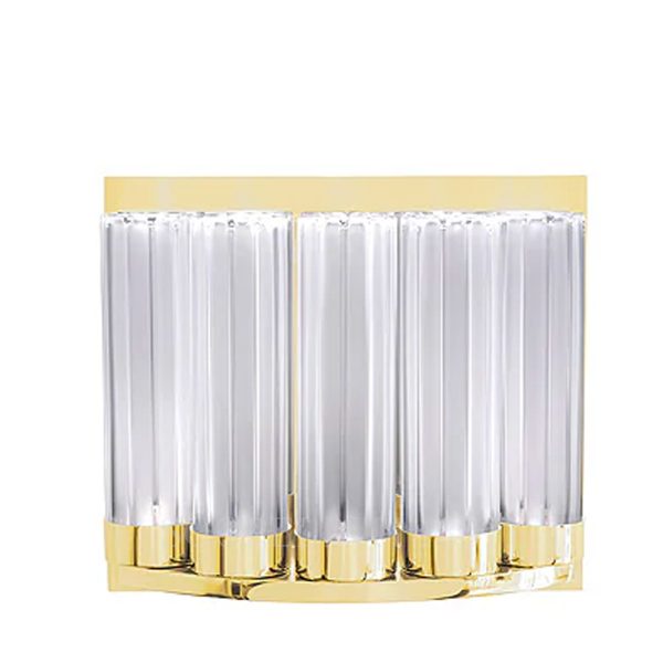 Lalique Orgue Large Wall Sconce Gilded