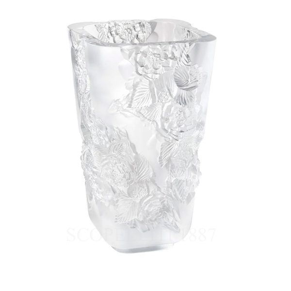 lalique pivoines vase large