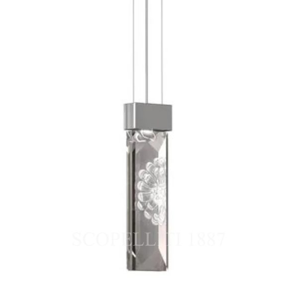 Lalique Serene Dahlia Double Prisms Ceiling Lamp