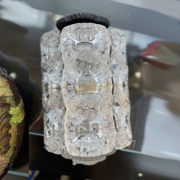 Lalique Seville Wall Sconce Clear and Black photo