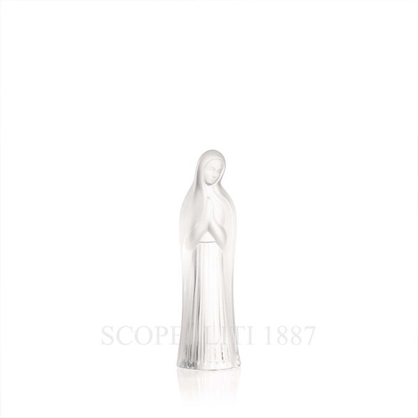 lalique crrystal virgin with hands together