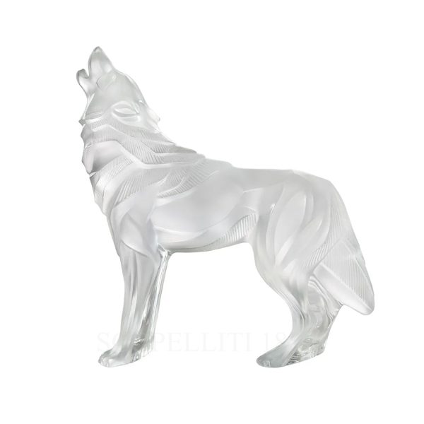 lalique wolf sculpture