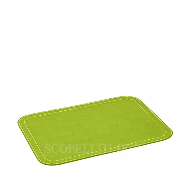 leather oval place mat giobagnara