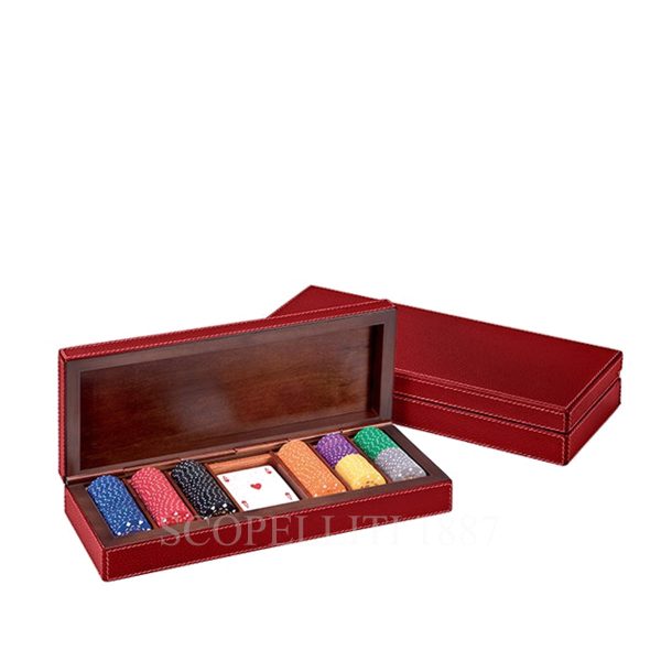 leather poker set case giobagnara