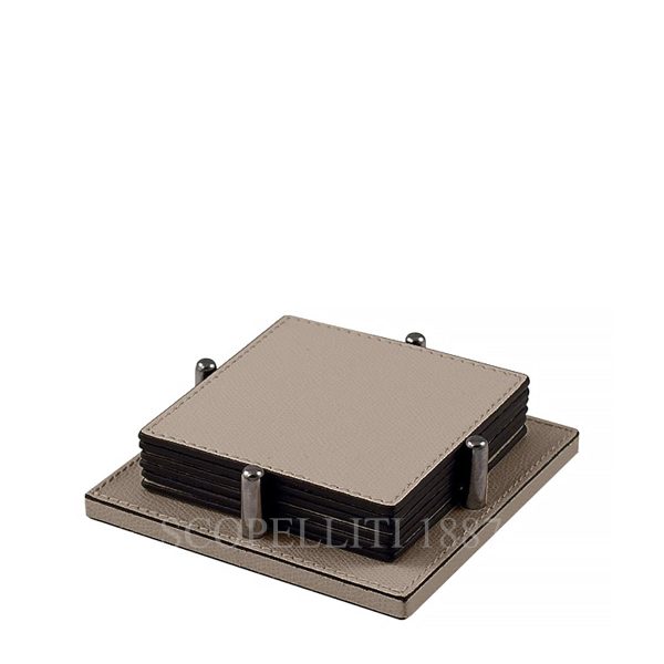 leather square coaster giobagnara