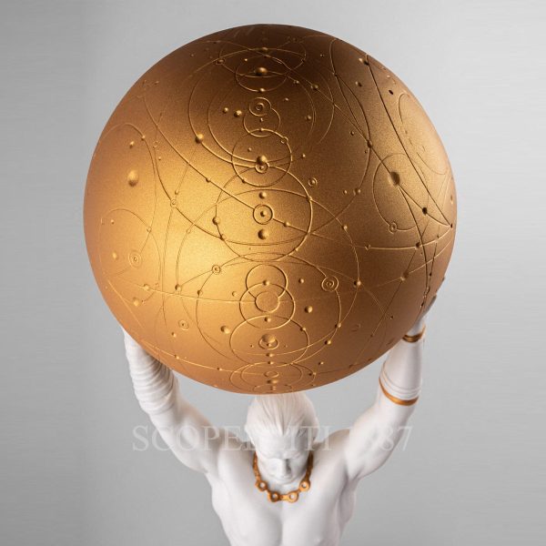 lladro atlas figurine world