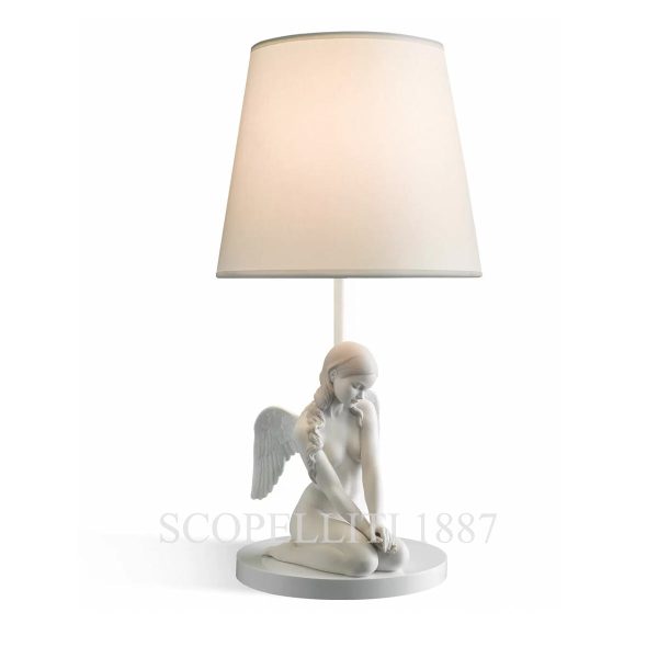 lladro beautiful angel table lamp