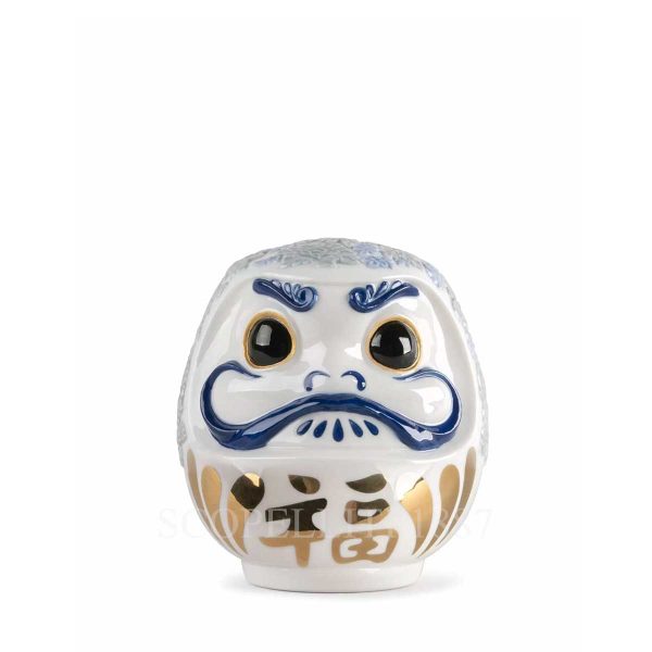 lladro daruma figurine blue
