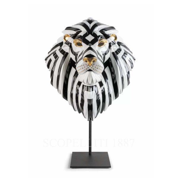 lladro fierce portraits lion mask