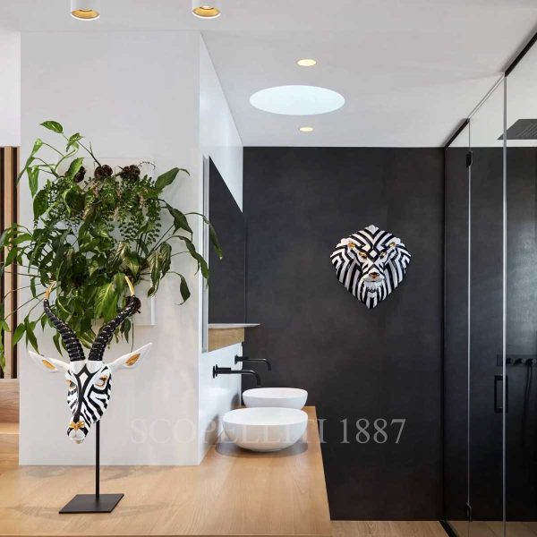 lladro fierce portraits lion mask