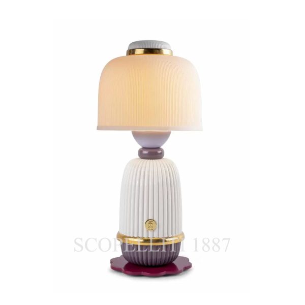 lladro kokeshi lamp cream