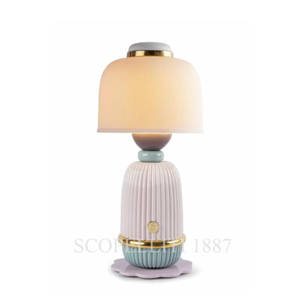 lladro kokeshi lamp pink