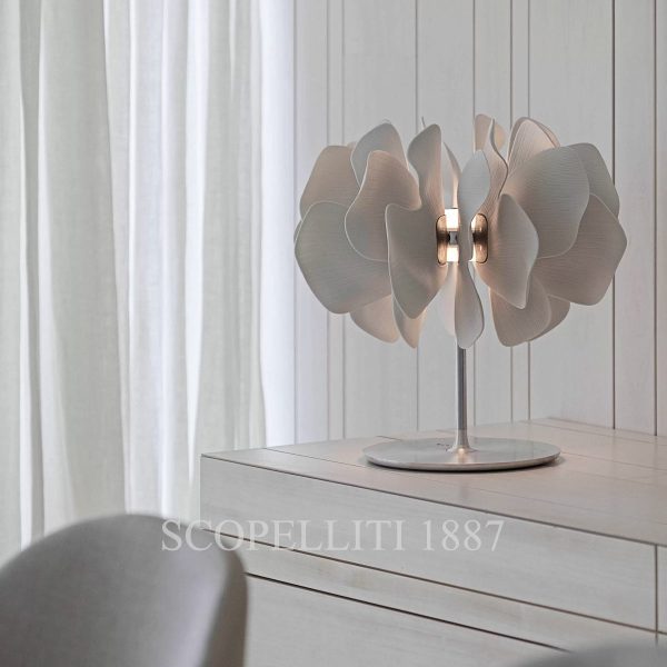 lladro nightbloom table lamp white