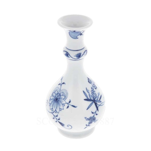 meissen blue onion vase h 16 back view