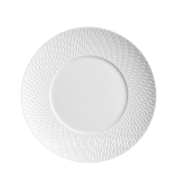 meissen no41 waves relief bisque bread plate