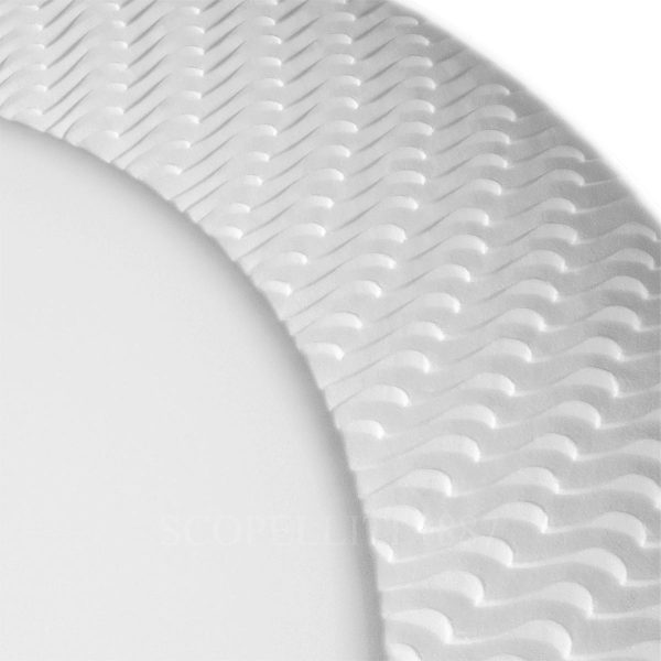 meissen no41 waves relief bisque dessert plate details